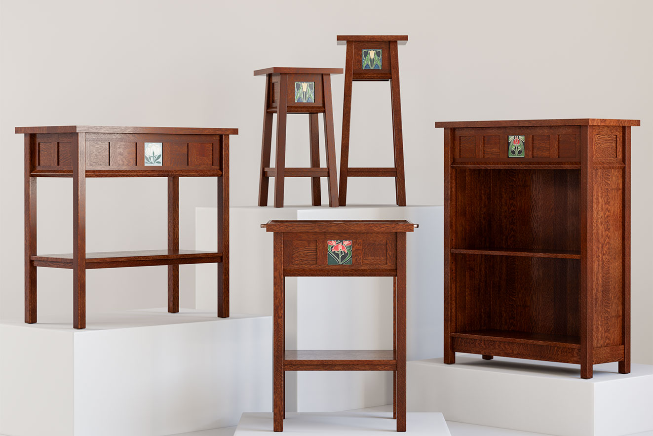 Stickley’s 125th Anniversary Collector Series: The Floral Tile Collection