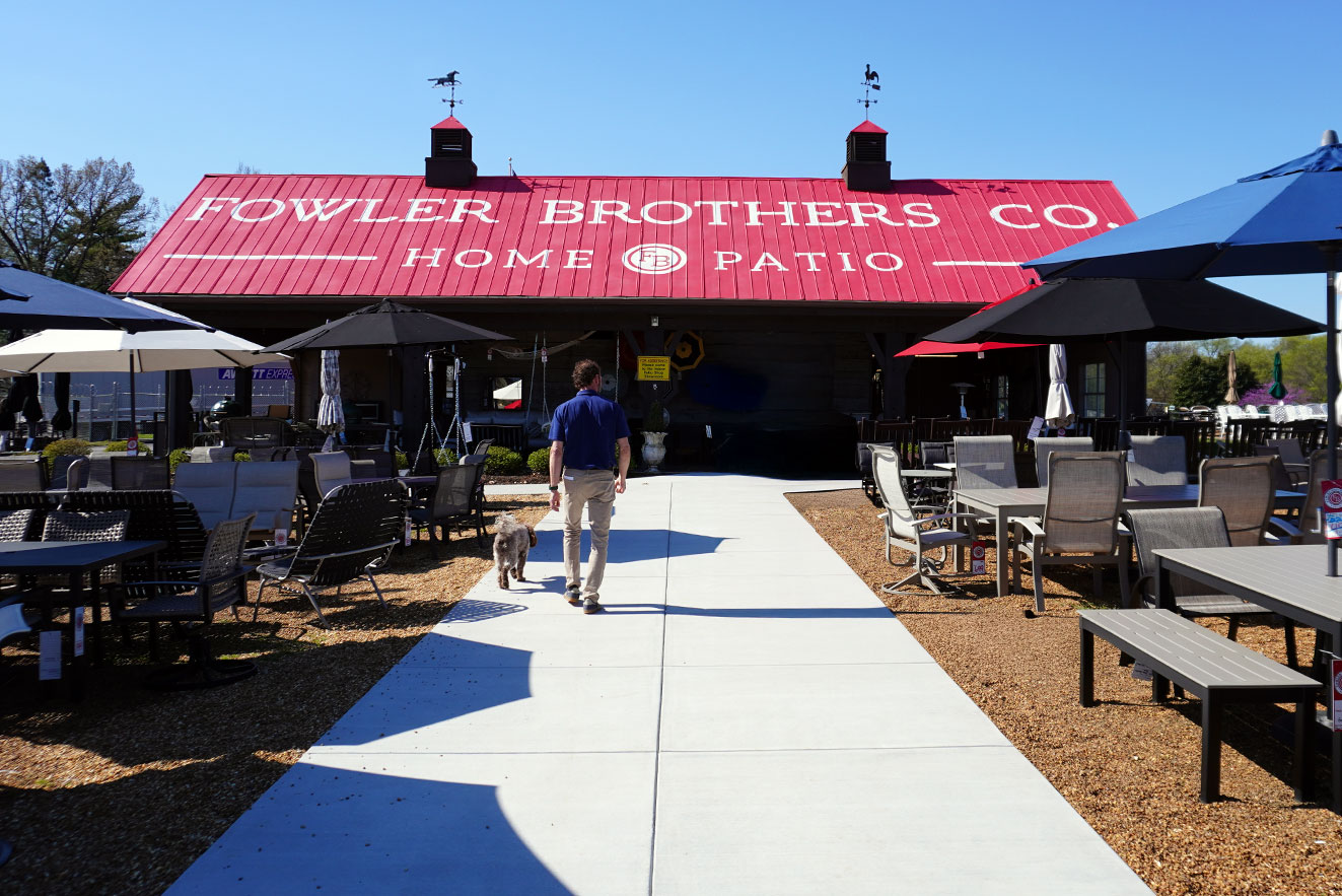 Enhanced New Outdoor Patio Showroom