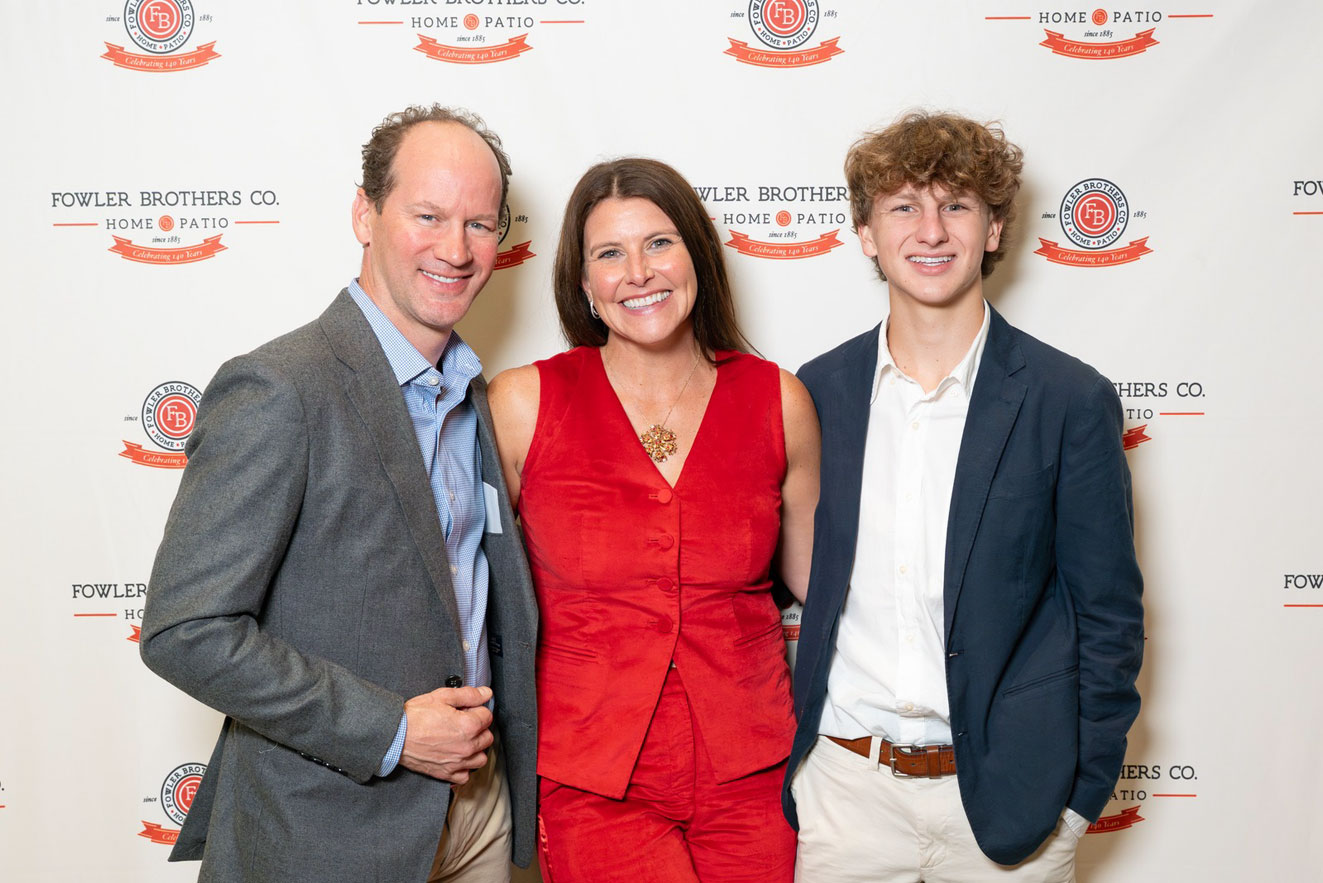 Family photo taken at the Fowler Brothers Home & Patio 140th anniversary celebration.