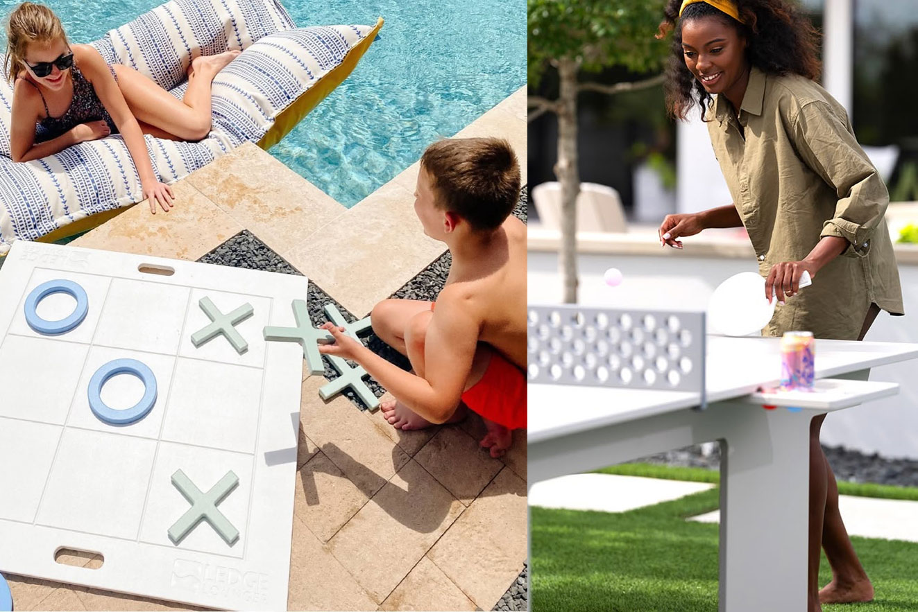 Designed for tournament play or casual patio gatherings, these durable cornhole boards won't warp in the summer heat.
