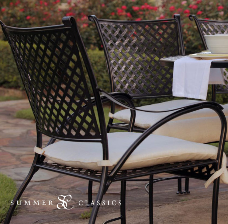 Patio Furnishings Fowler Brothers, Wrought Iron Patio Furniture Without Cushions